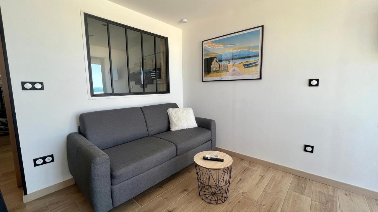 Appartement Cosy, Vue Mer Avec Parking Privatif Canet-en-Roussillon Exterior photo